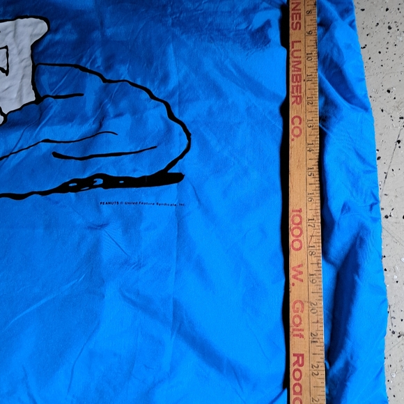 Snoopy Blue Zipper Closure Dog Bed Pillowcase. - Picture 6 of 10